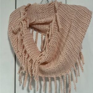 Aeropostale Crochet Fringe Infinity Scarf